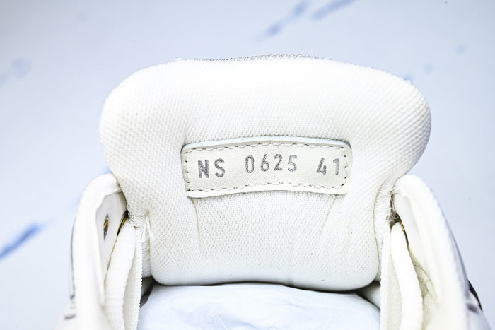 LOW-TOP THICK-SOLED SPORTS CASUAL SHOES WHITE/WHITE/WHITE