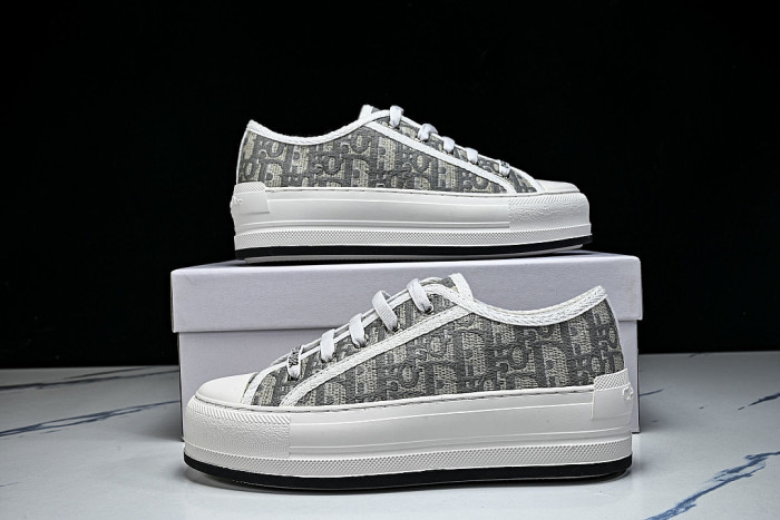WALK'N LOW CASUAL SHOES FOR WOMEN'S DAILY SPORTS WEAR LIGHT GRAY/WHITE