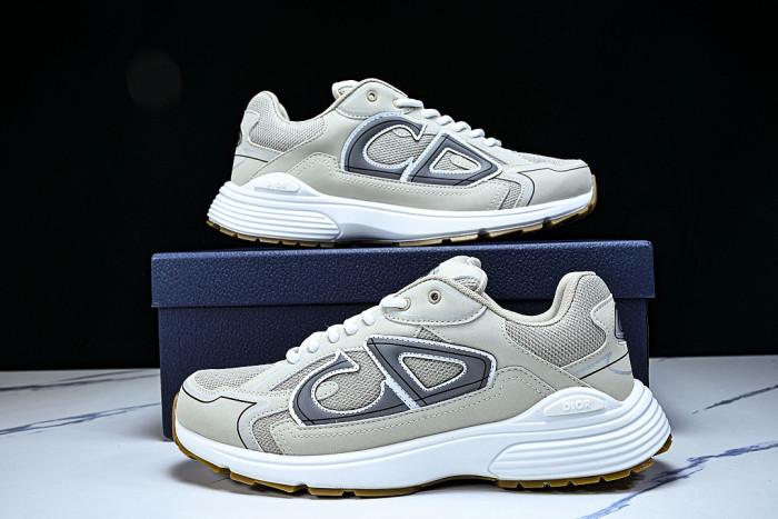LOW-TOP THICK-SOLED SPORTS CASUAL SHOES BEIGE/BEIGE/BEIGE
