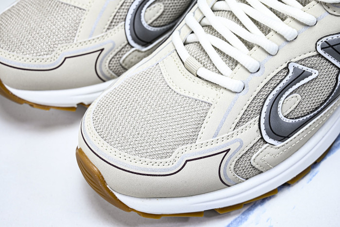 LOW-TOP THICK-SOLED SPORTS CASUAL SHOES BEIGE/BEIGE/BEIGE