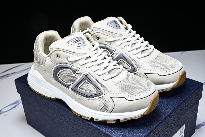 LOW-TOP THICK-SOLED SPORTS CASUAL SHOES BEIGE/BEIGE/BEIGE