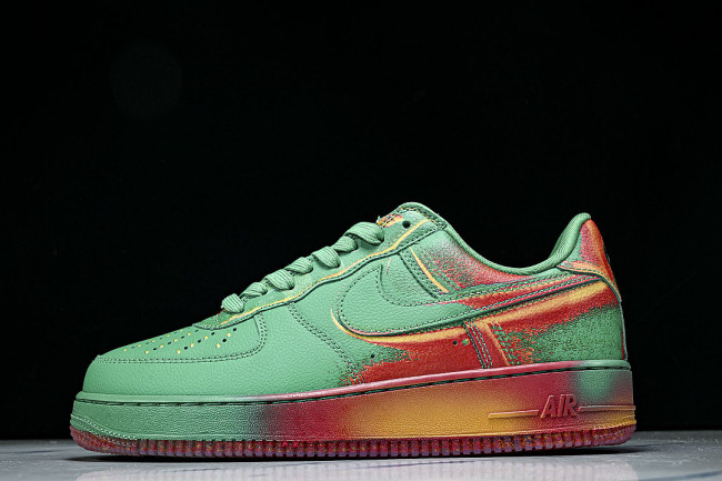 IB6834-300 AIR FORCE 1 LOW 07 STADIUM GREEN/BRIGHT CRIMSON/LASER ORANGE