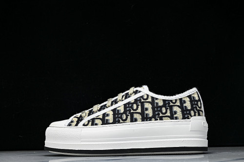 WALK'N LOW CASUAL SHOES FOR WOMEN'S DAILY SPORTS WEAR BLACK/WHITE