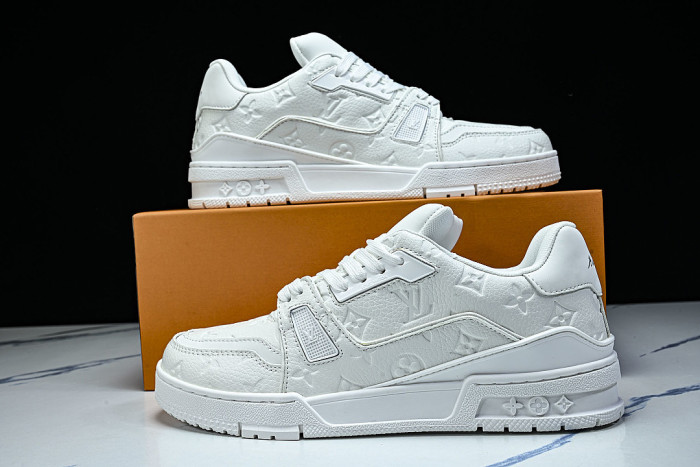 TRAINER SNEAKER LOW RETRO CASUAL SPORTS SNEAKERS WHITE/WHITE/WHITE
