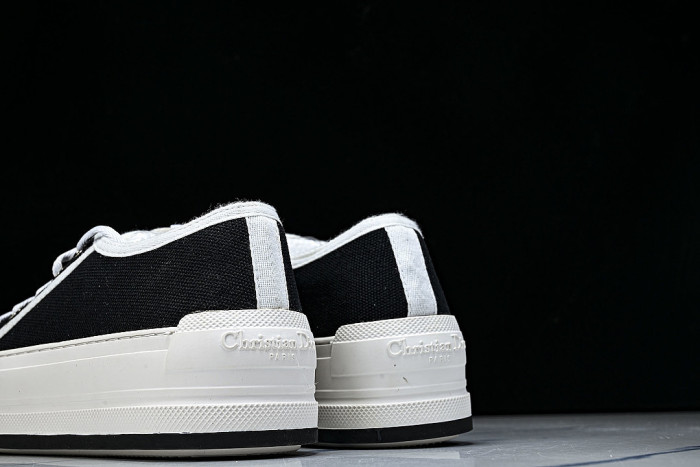 WALK'N LOW CASUAL SHOES FOR WOMEN'S DAILY SPORTS WEAR BLACK/WHITE