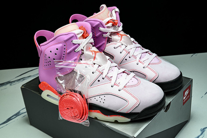 IQ5706-600 JORDAN 6 RETRO PLAYFUL PINK/INFRARED 23/SHY PINK/ARCTIC PINK