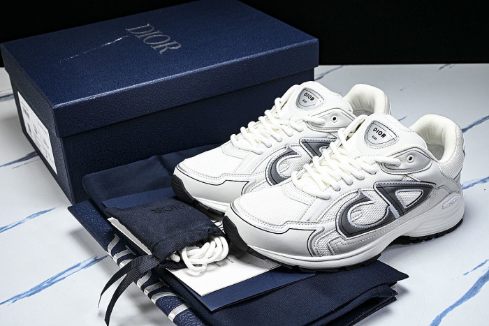 LOW-TOP THICK-SOLED SPORTS CASUAL SHOES WHITE/WHITE/WHITE