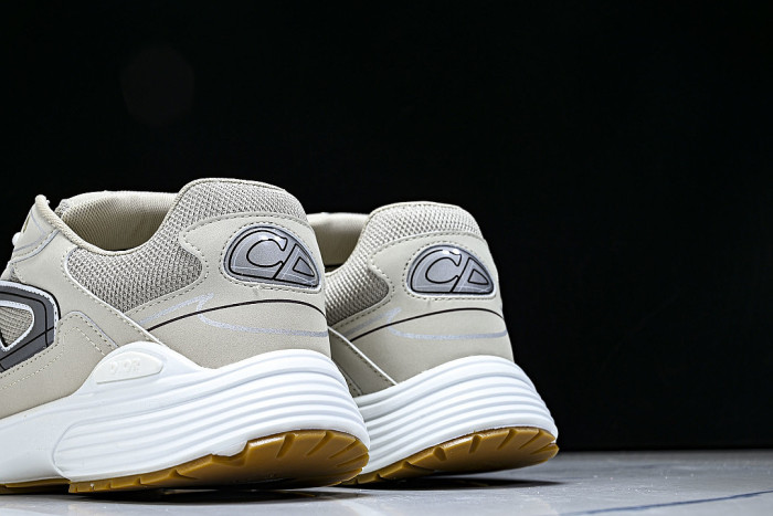 LOW-TOP THICK-SOLED SPORTS CASUAL SHOES BEIGE/BEIGE/BEIGE