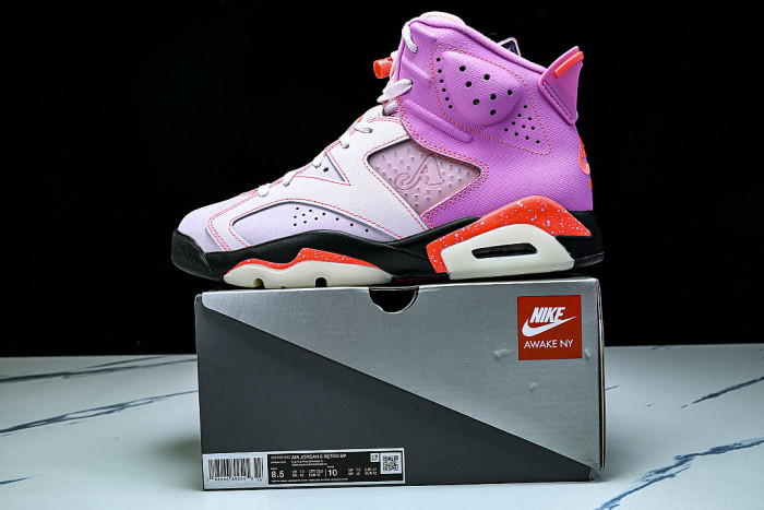 IQ5706-600 JORDAN 6 RETRO PLAYFUL PINK/INFRARED 23/SHY PINK/ARCTIC PINK