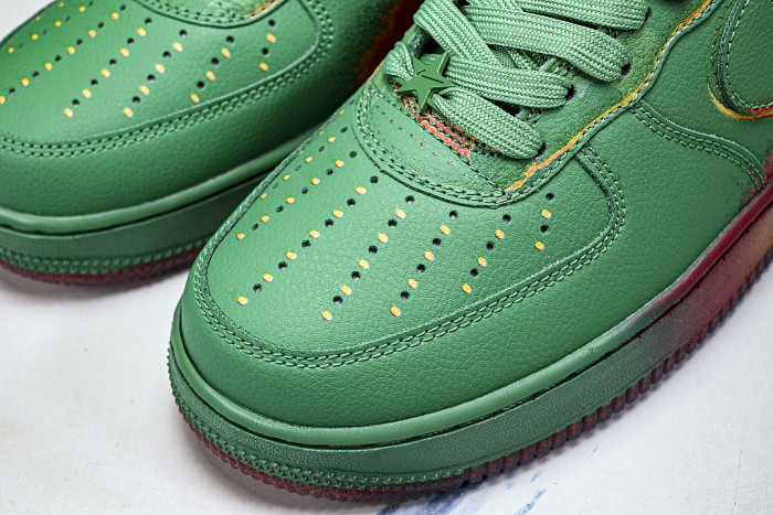IB6834-300 AIR FORCE 1 LOW 07 STADIUM GREEN/BRIGHT CRIMSON/LASER ORANGE