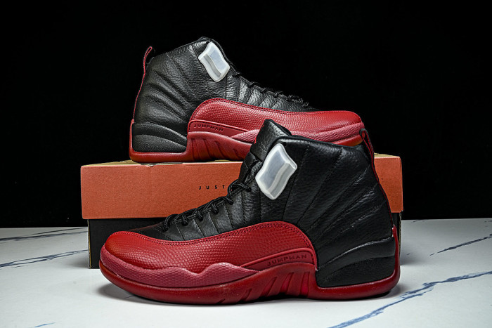 CT8013-002 JORDAN 12 RETRO BLACK/VARSITY RED