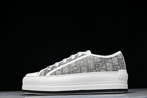 WALK'N LOW CASUAL SHOES FOR WOMEN'S DAILY SPORTS WEAR LIGHT GRAY/WHITE