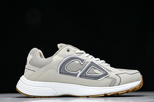 LOW-TOP THICK-SOLED SPORTS CASUAL SHOES BEIGE/BEIGE/BEIGE