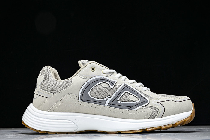 LOW-TOP THICK-SOLED SPORTS CASUAL SHOES BEIGE/BEIGE/BEIGE