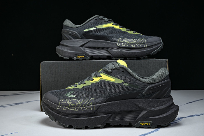 1175208-MTRT MAFATE X LOW PROFESSIONAL RUNNING SHOES BLACK/GREEN/YELLOW