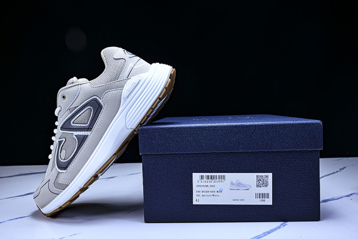 LOW-TOP THICK-SOLED SPORTS CASUAL SHOES BEIGE/BEIGE/BEIGE