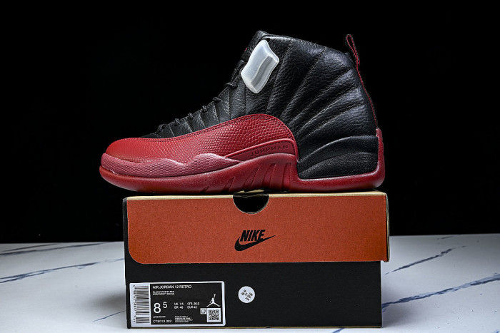 CT8013-002 JORDAN 12 RETRO BLACK/VARSITY RED