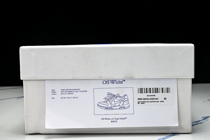 OUT OF OFFICE LEISURE SPORTS BOARD SHOES BLACK/WHITE/BLACK