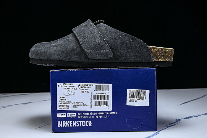 CORK SOFT SOLED ONE PIECE HALF DRAG CASUAL SHOES BLACK/INKINESS