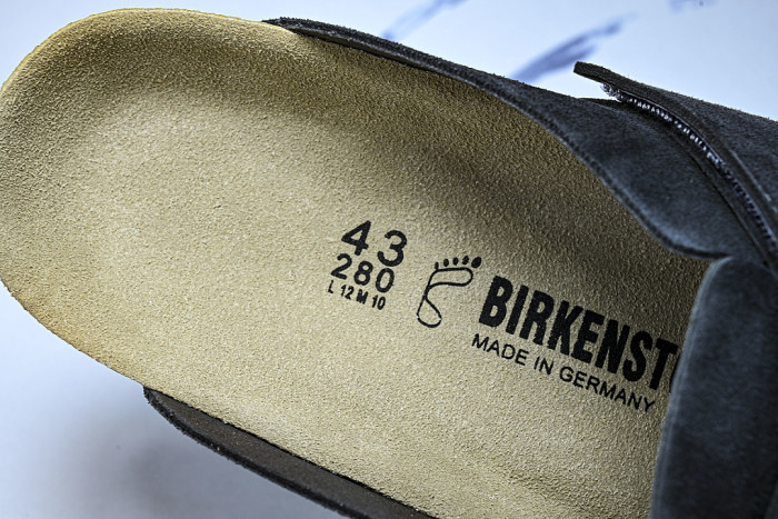 CORK SOFT SOLED ONE PIECE HALF DRAG CASUAL SHOES BLACK/INKINESS