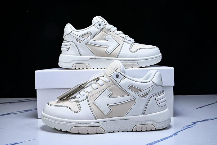 OUT OF OFFICE LEISURE SPORTS BOARD SHOES WHITE/BEIGE