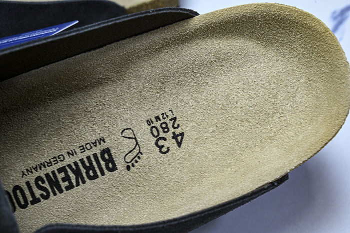 CORK SOFT SOLED ONE PIECE HALF DRAG CASUAL SHOES BLACK/INKINESS