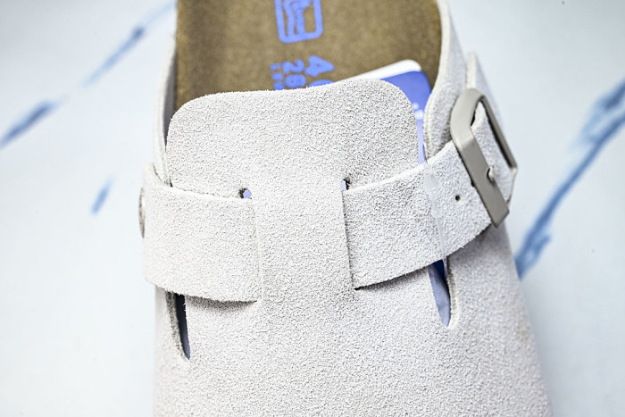 CORK SOFT SOLED ONE PIECE HALF DRAG CASUAL SHOES WHITE/PURE WHITE