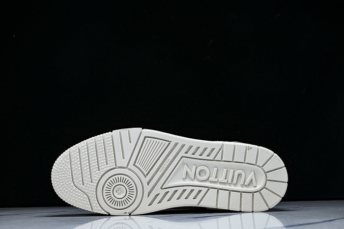 LEATHER CASUAL SPORTS SNEAKERS GREY/WHITE/GREY