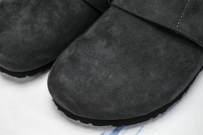 CORK SOFT SOLED ONE PIECE HALF DRAG CASUAL SHOES BLACK/INKINESS