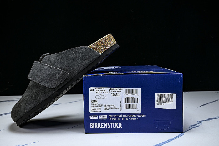 CORK SOFT SOLED ONE PIECE HALF DRAG CASUAL SHOES BLACK/INKINESS