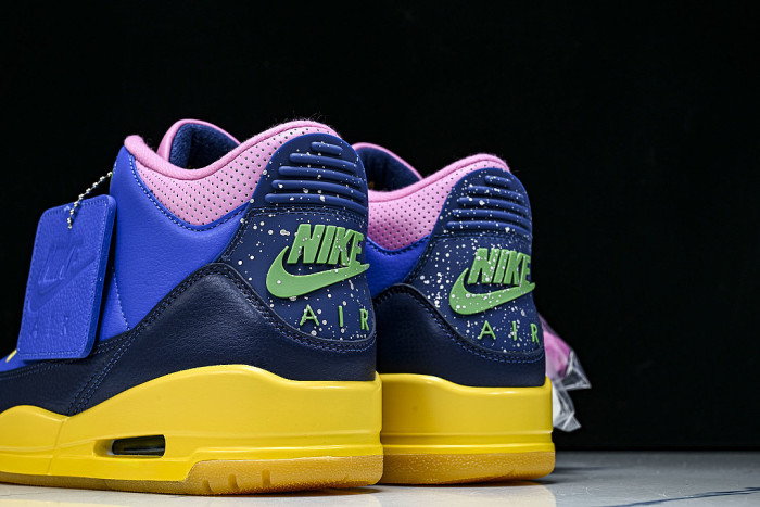 IV4871-400 AIR JORDAN 3 OG AJ3 REPLICA BASKETBALL SHOES KLEIN BLUE/PINK/YELLOW