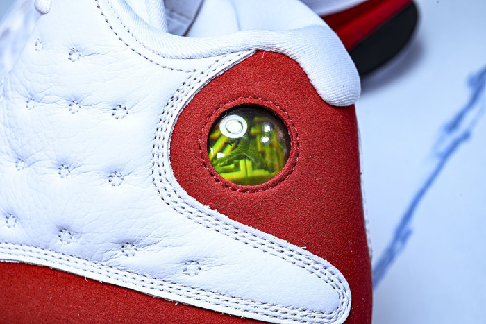 414571-122 JORDAN 13 RETRO WHITE/BLACK-TRUE RED