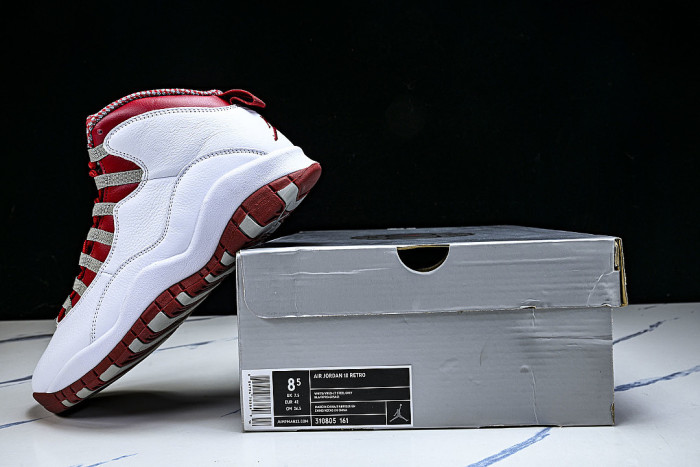 310805-161 AIR JORDAN 10 RETRO AJ10 RED/WHITE