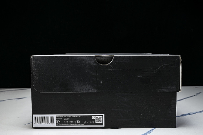 CT8529-108 AIR JORDAN AJ6 BLACK/WHITE