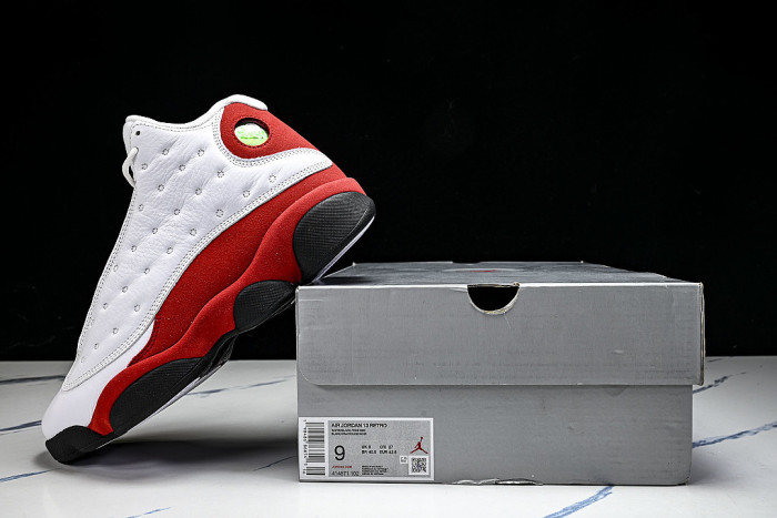 414571-122 JORDAN 13 RETRO WHITE/BLACK-TRUE RED