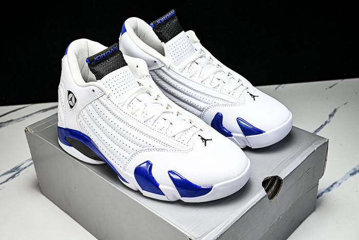 487471-104 AIR JORDAN 14 RETRO AJ14 NAVY BLUE/ MIDNIGHT BLUE/WHITE