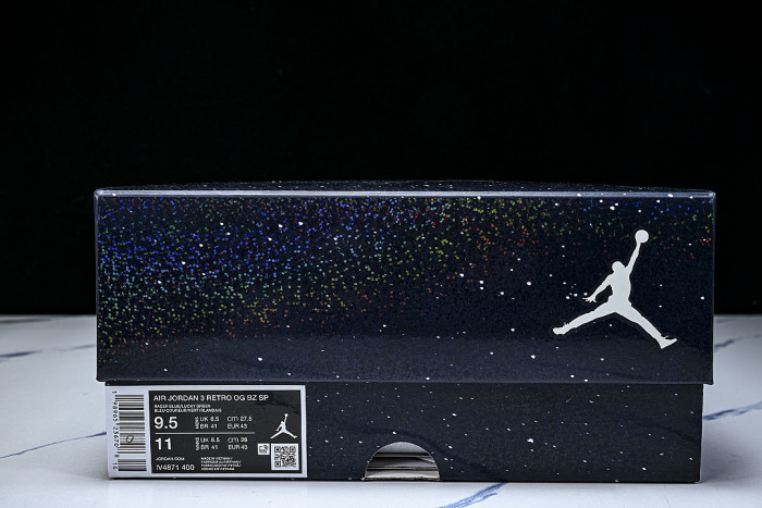 IV4871-400 AIR JORDAN 3 OG AJ3 REPLICA BASKETBALL SHOES KLEIN BLUE/PINK/YELLOW