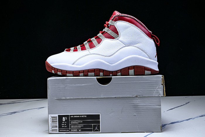 310805-161 AIR JORDAN 10 RETRO AJ10 RED/WHITE