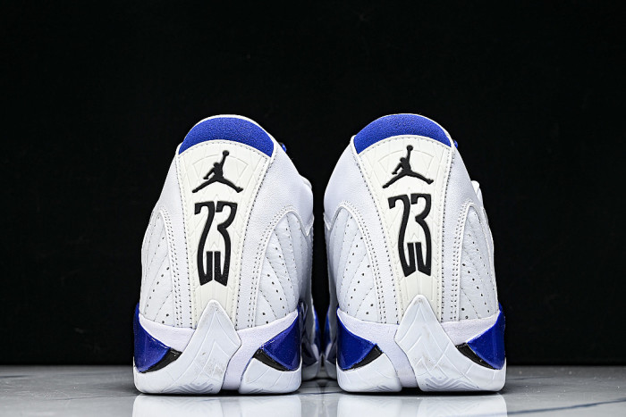 487471-104 AIR JORDAN 14 RETRO AJ14 NAVY BLUE/ MIDNIGHT BLUE/WHITE