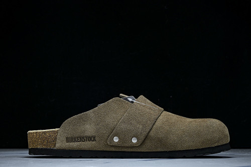CORK SOFT SOLED ONE PIECE HALF DRAG CASUAL SHOES COFFEE/CHOCOLATE