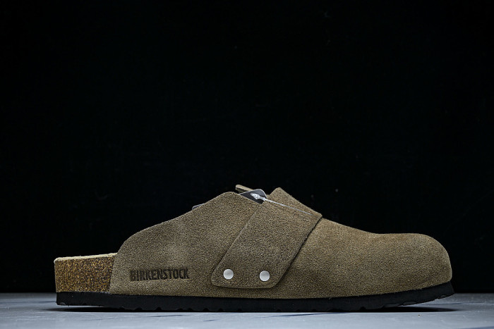 CORK SOFT SOLED ONE PIECE HALF DRAG CASUAL SHOES COFFEE/CHOCOLATE