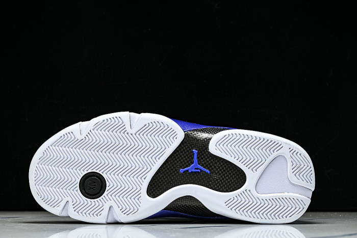 487471-104 AIR JORDAN 14 RETRO AJ14 NAVY BLUE/ MIDNIGHT BLUE/WHITE