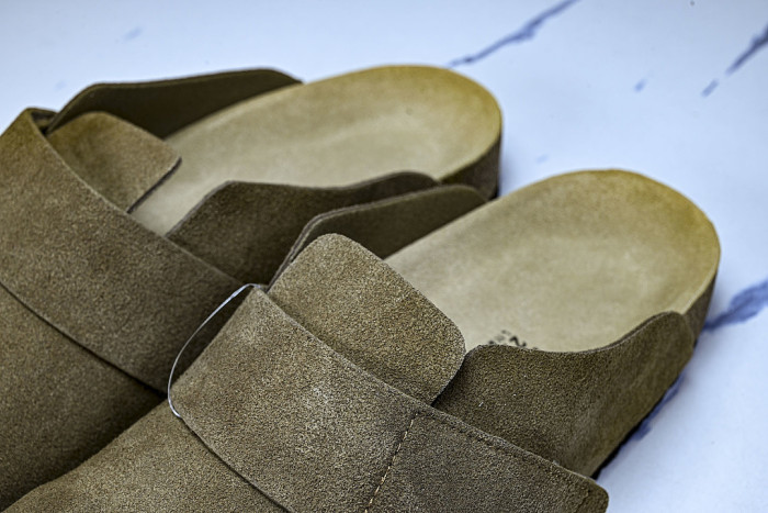 CORK SOFT SOLED ONE PIECE HALF DRAG CASUAL SHOES COFFEE/CHOCOLATE