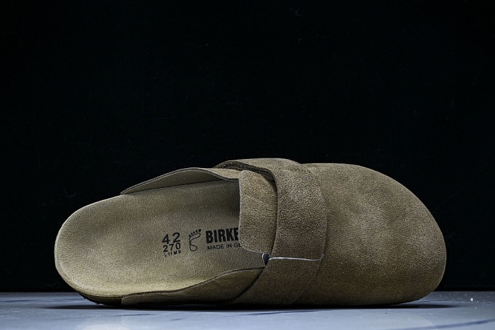 CORK SOFT SOLED ONE PIECE HALF DRAG CASUAL SHOES COFFEE/CHOCOLATE