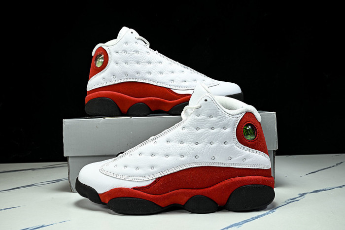 414571-122 JORDAN 13 RETRO WHITE/BLACK-TRUE RED