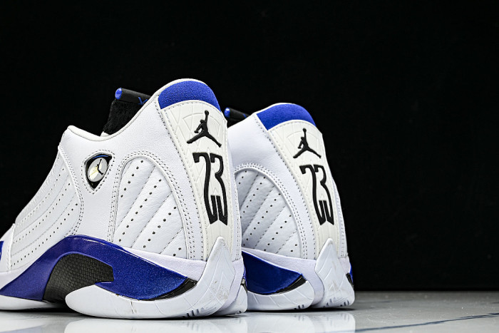 487471-104 AIR JORDAN 14 RETRO AJ14 NAVY BLUE/ MIDNIGHT BLUE/WHITE