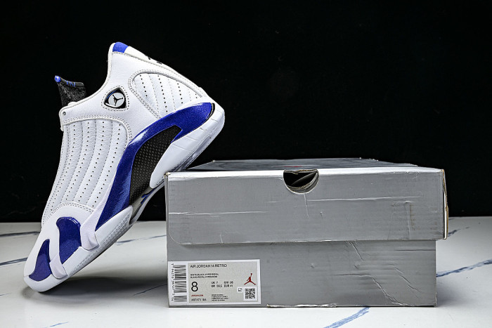 487471-104 AIR JORDAN 14 RETRO AJ14 NAVY BLUE/ MIDNIGHT BLUE/WHITE