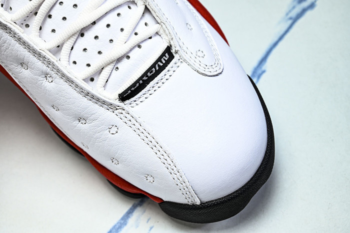 414571-122 JORDAN 13 RETRO WHITE/BLACK-TRUE RED