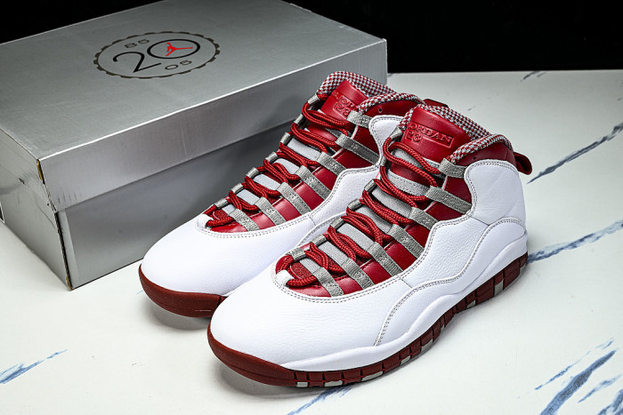 310805-161 AIR JORDAN 10 RETRO AJ10 RED/WHITE