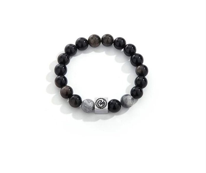 New Chinese-style zodiac wealth-attracting men's and women's Obsidian bracelet High-end lucky couple Edition
